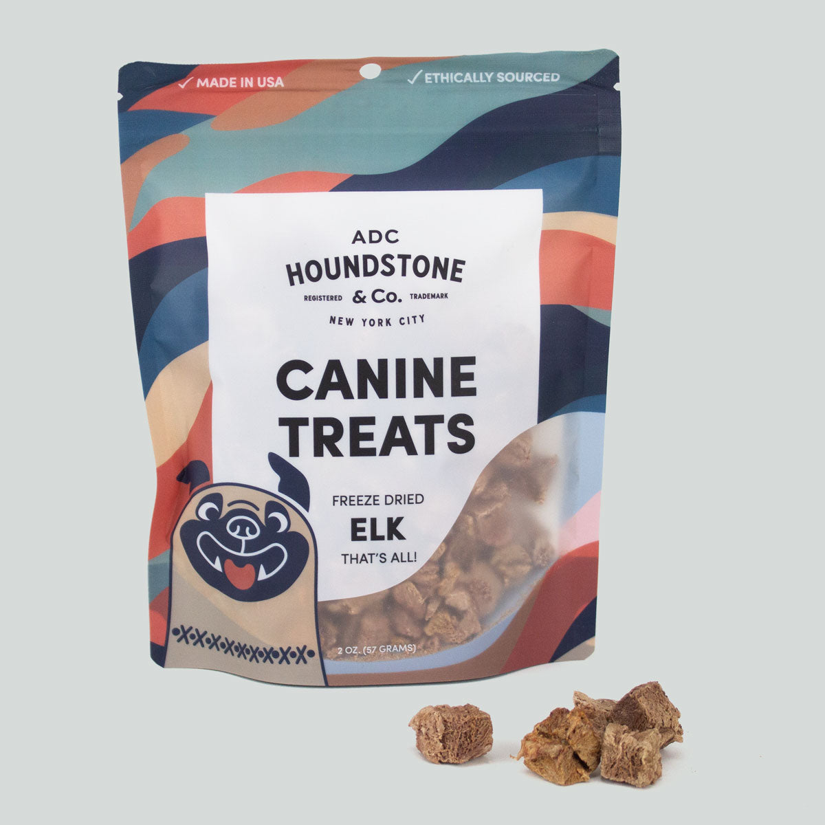 Elk Freeze Dried Dog Treats ADC Houndstone Co