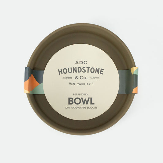 silicone dog bowl olive