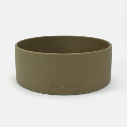 silicone bowl for dogs olive