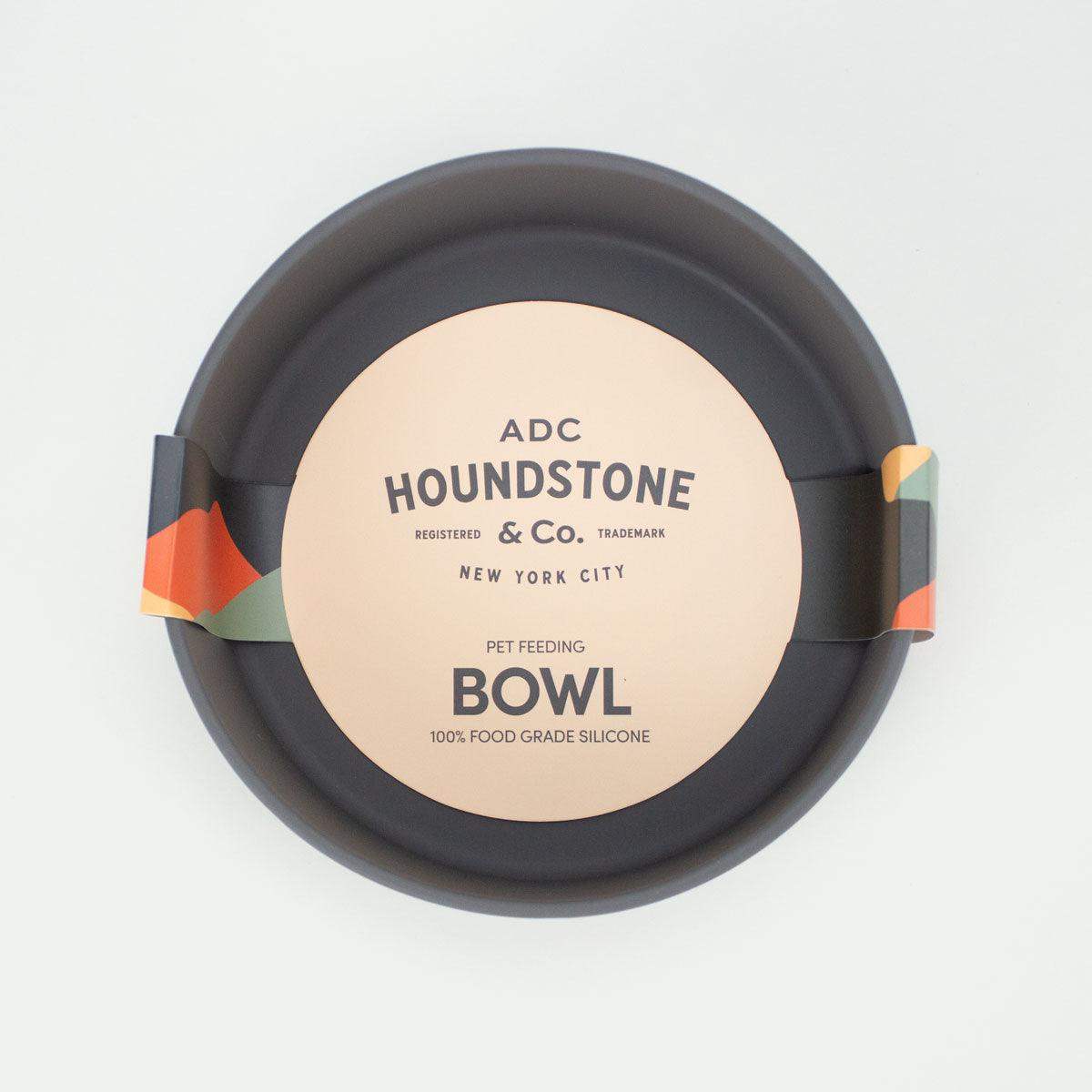 Food Grade Silicone Dog Bowl - Charcoal Grey, 4.5 Cups Volume, Dishwasher Safe, Non-Slip