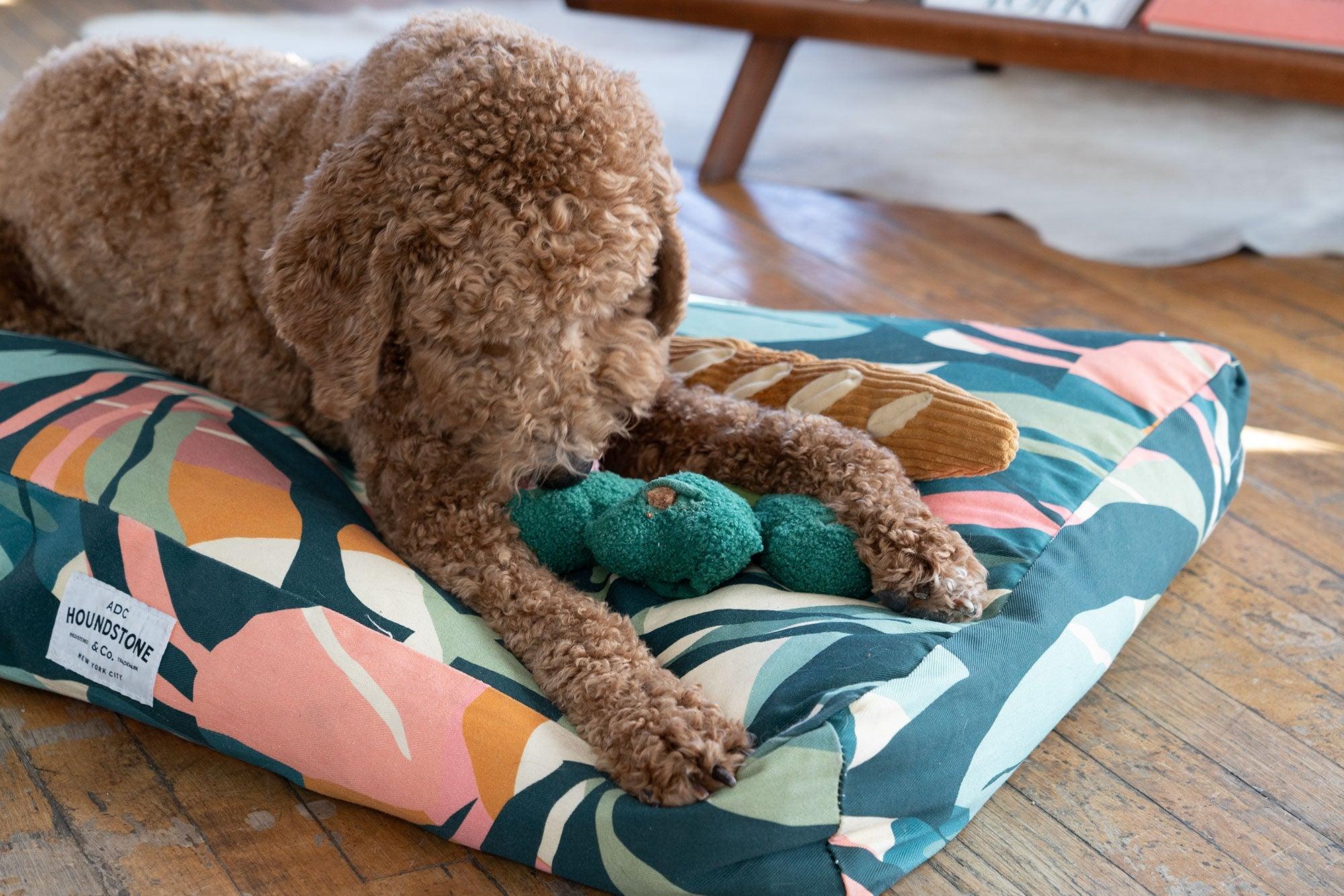 houndstone dog pillow with big dog on it