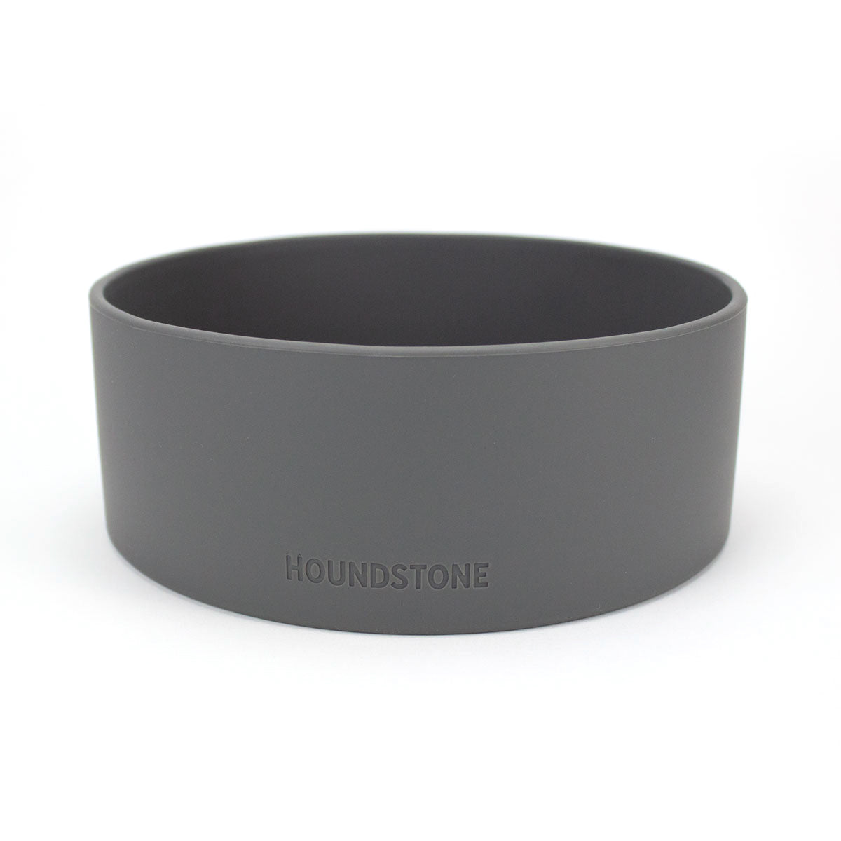 houndstone pony silicone dog food bowl in charcoal with logo