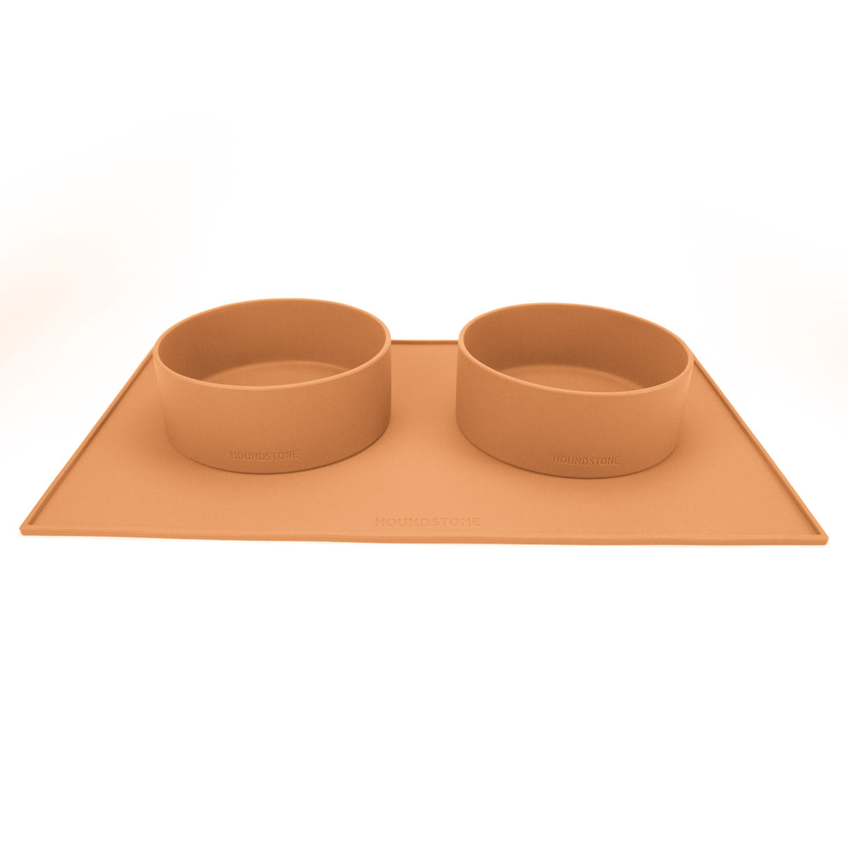 Houndstone BPA Free Silicone Dog Bowl, 4.5 Cups, Dishwasher Safe, Marigold