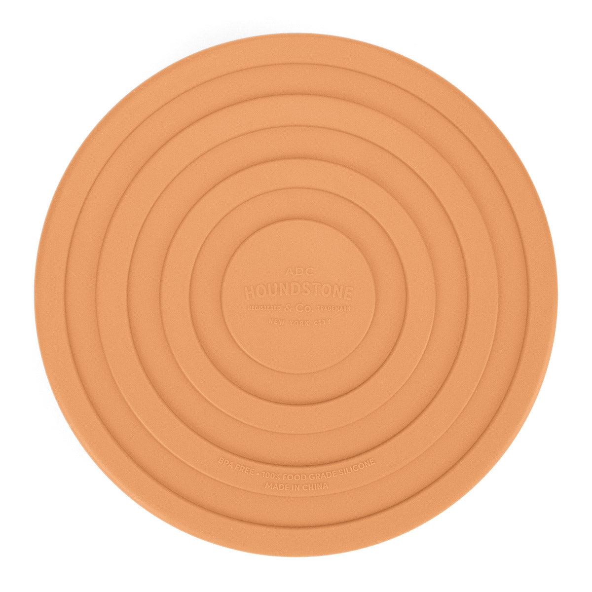 Houndstone BPA Free Silicone Dog Bowl, 4.5 Cups, Dishwasher Safe, Marigold