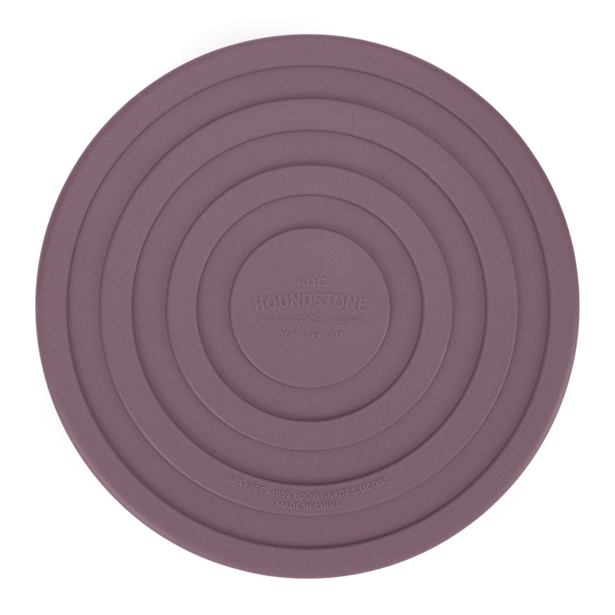 Houndstone BPA Free Silicone Dog Bowl, 4.5 Cups, Dishwasher Safe, Plum
