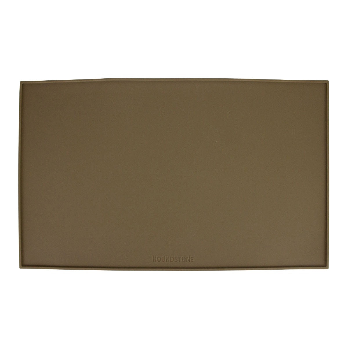houndstone silicone dog food mat olive open