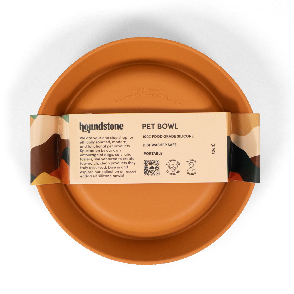 The Original 6.7 Silicone Cat Bowl, Dishwasher Safe, Marigold