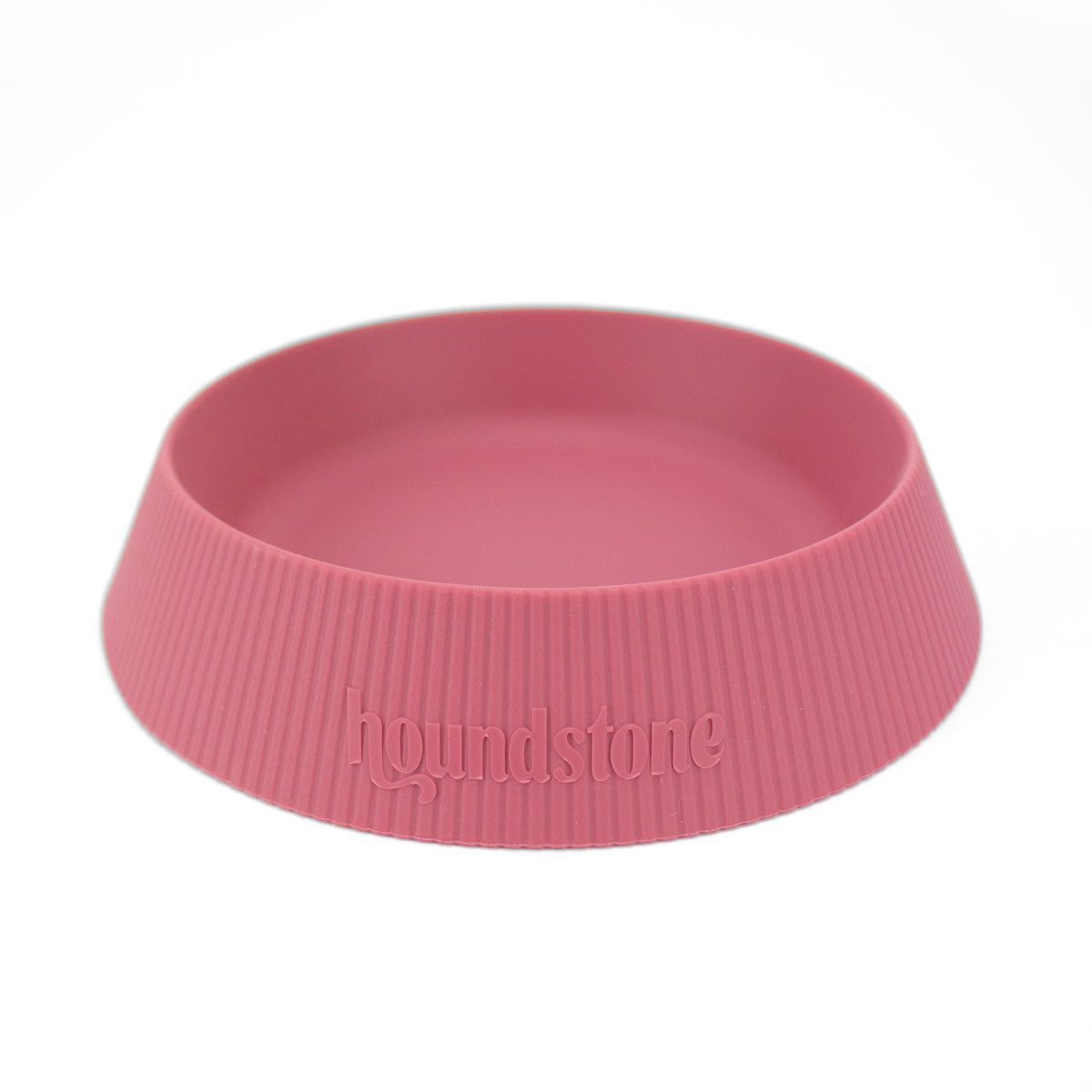 Houndstone Food Grade Silicone Cat Bowl, Dishwasher Safe, Rosewood