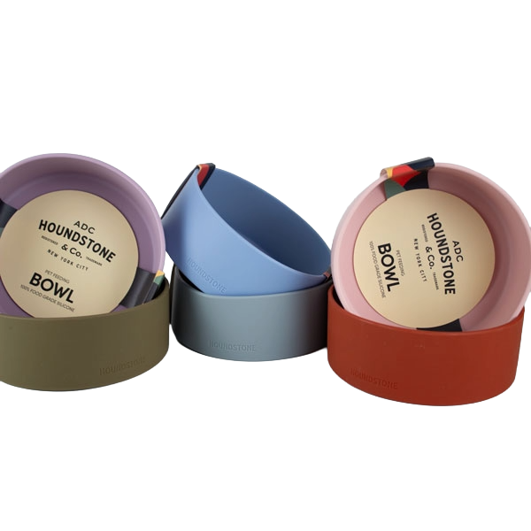 houndstone pony silicone dog food bowls in a variety of colors
