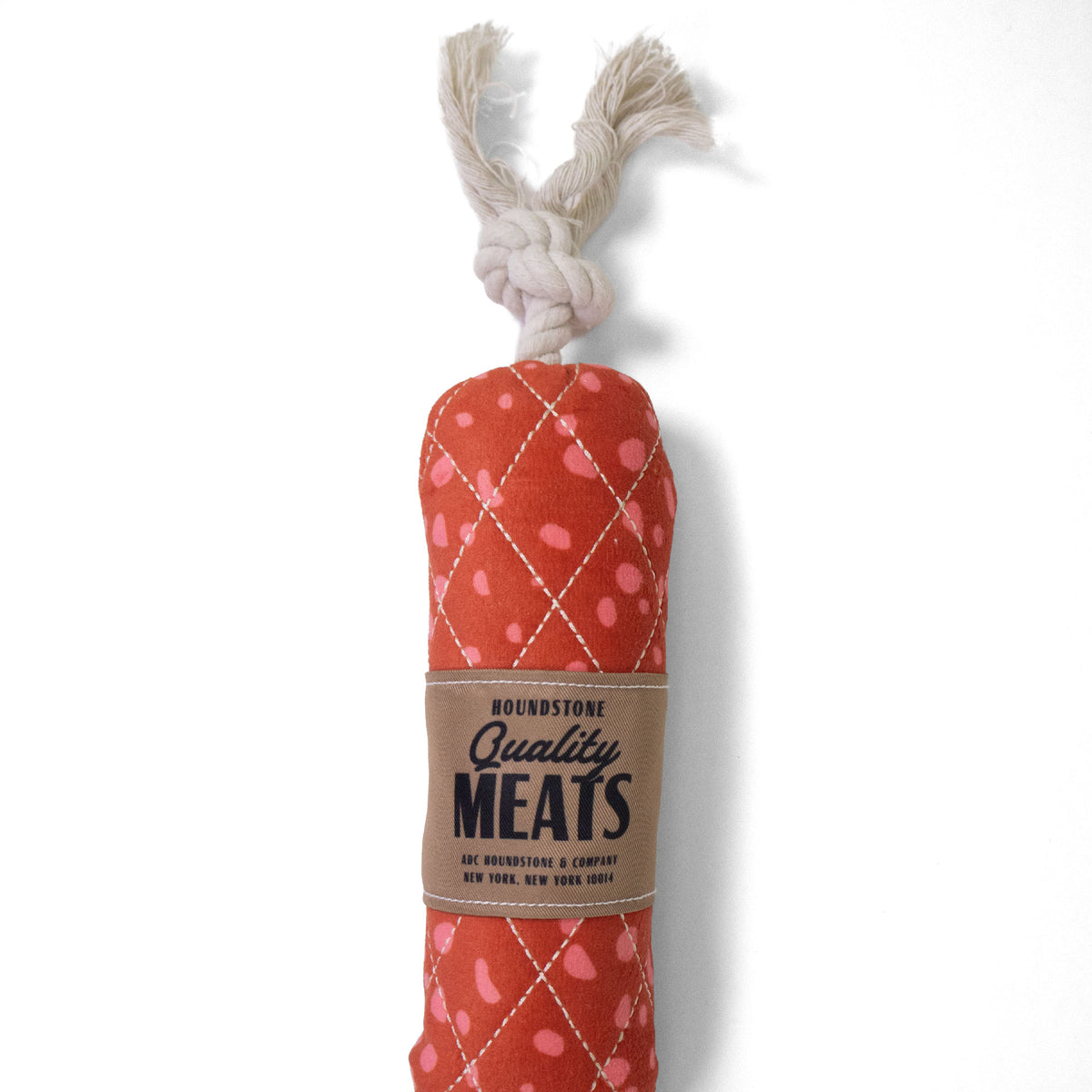 Salami Rope Tug Toy, 2-in-1 with Rope Toy Inside