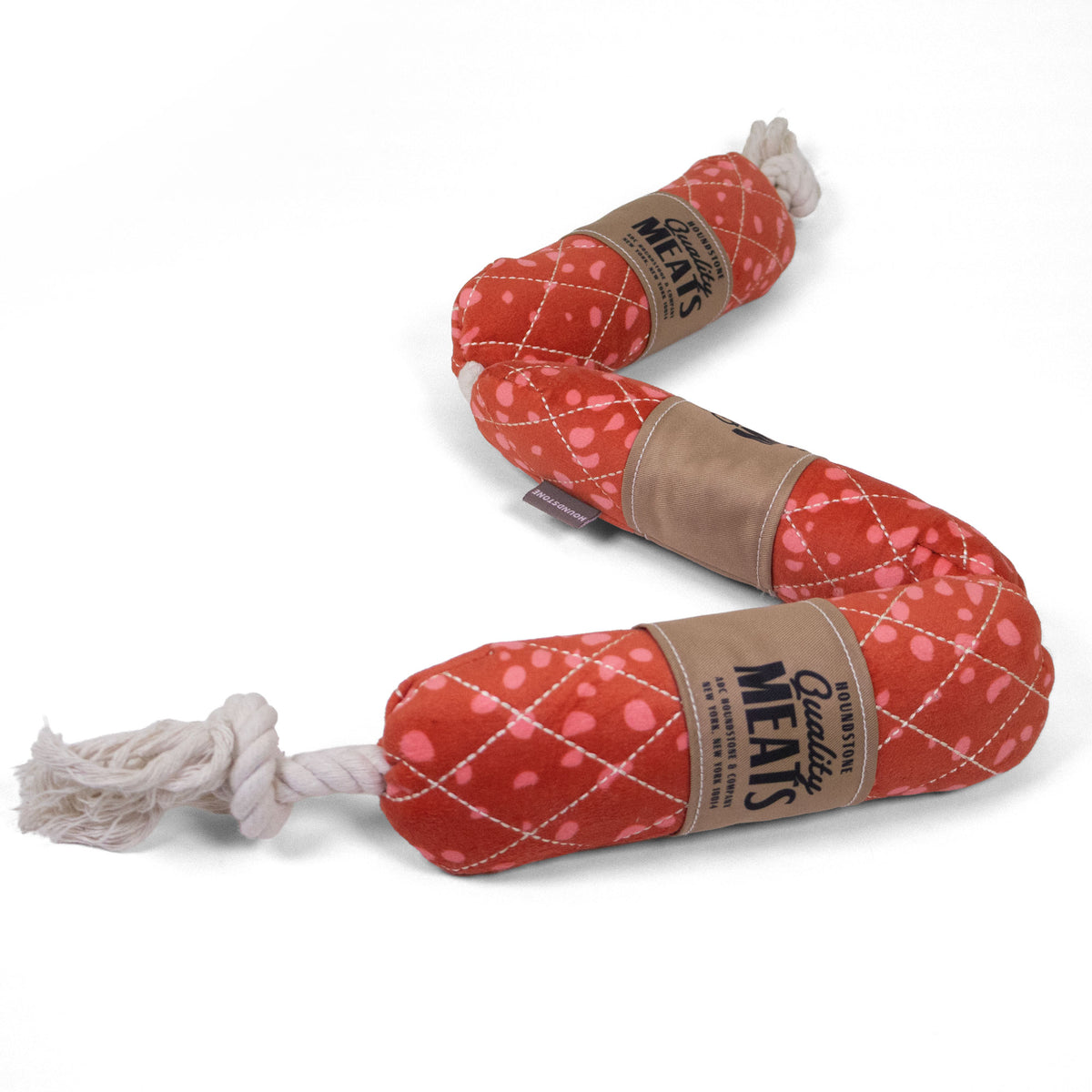 Salami Rope Tug Toy, 2-in-1 with Rope Toy Inside