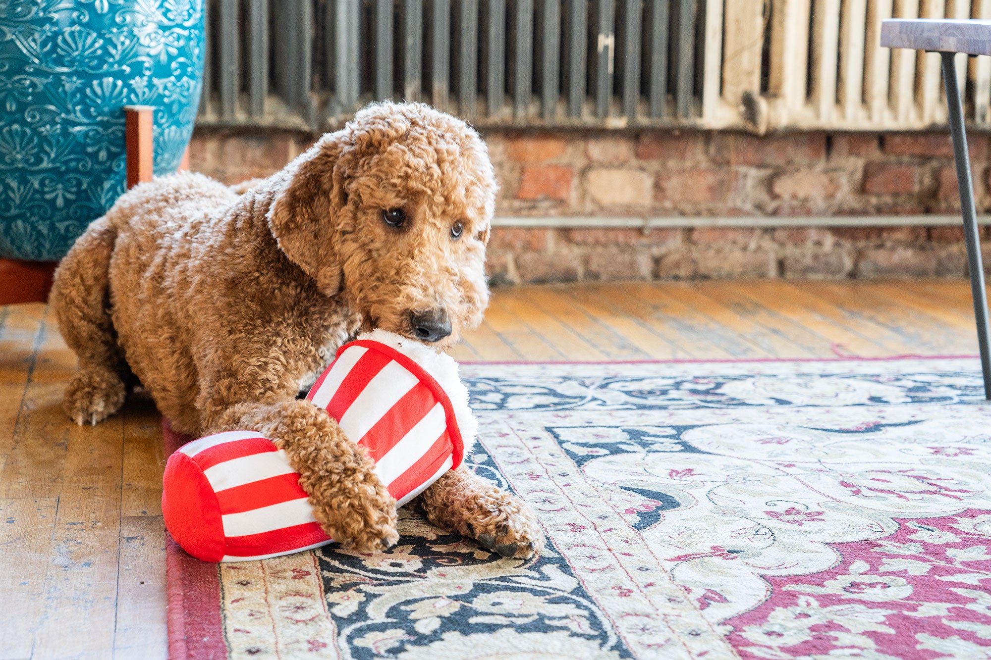 Popcorn Puzzler Crinkle Nosework Dog Toy Houndstone ADC Houndstone Co