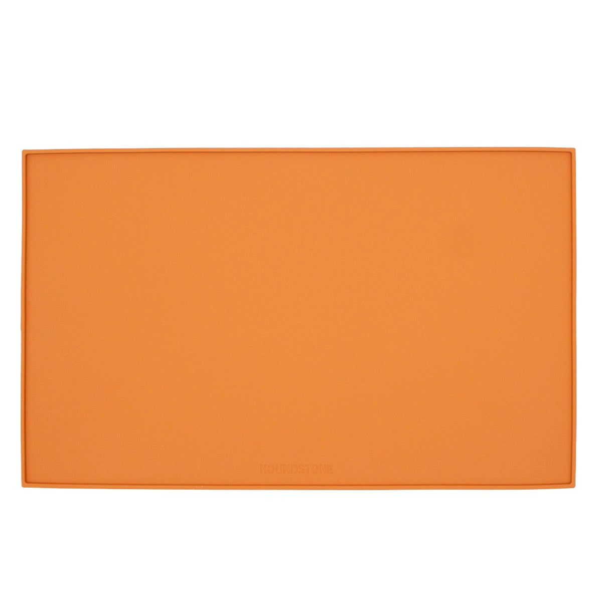 houndstone silicone dog food mat in marigold