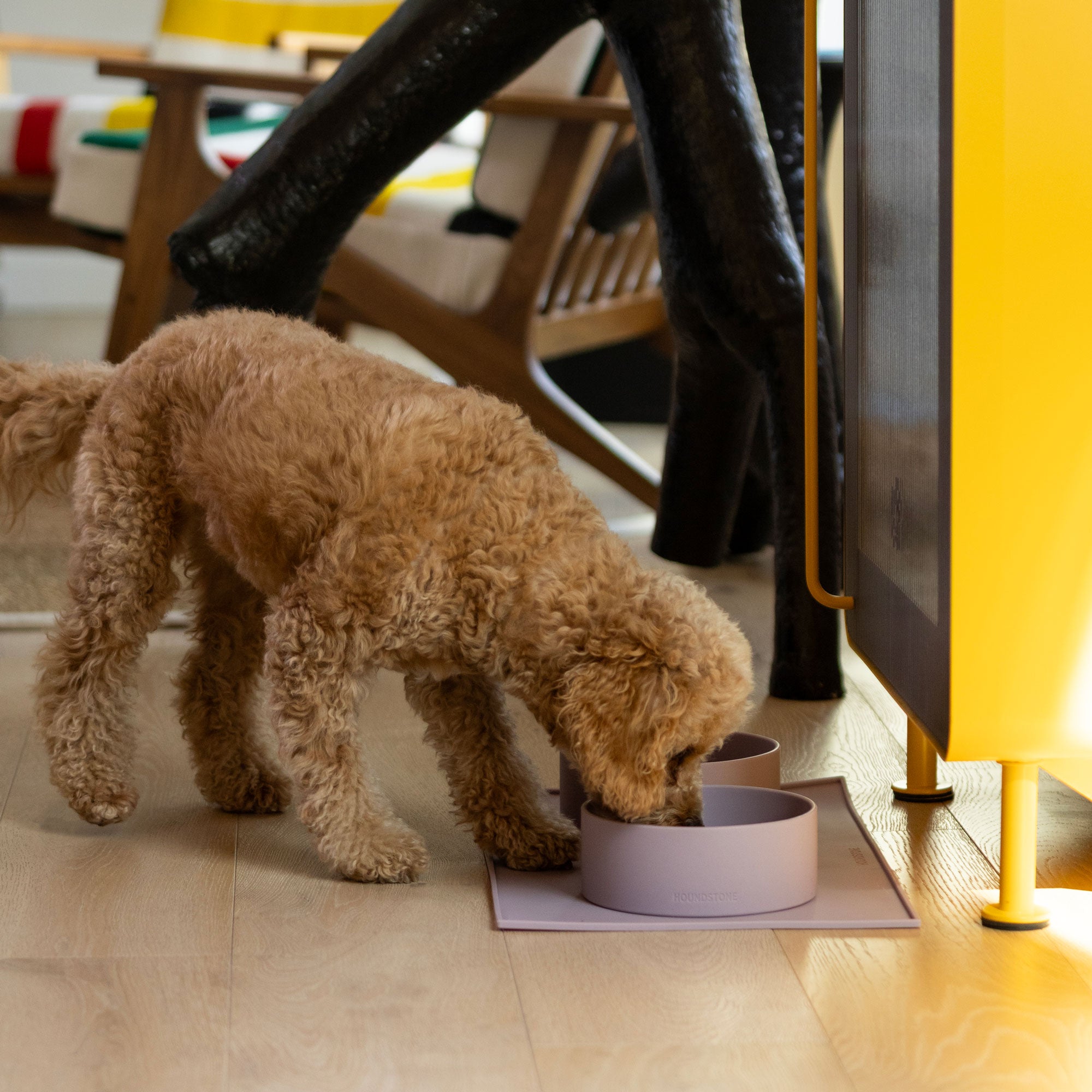 Silicone Dog Bowl Mat, Sky Blue