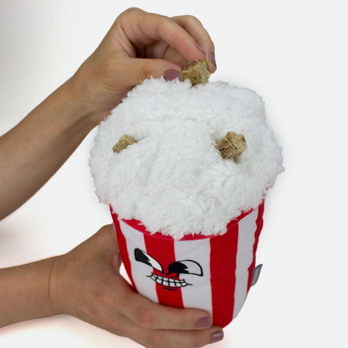 Popcorn Interactive Dog Toy with Treat Pockets, Mental Stimulation Dog Toy