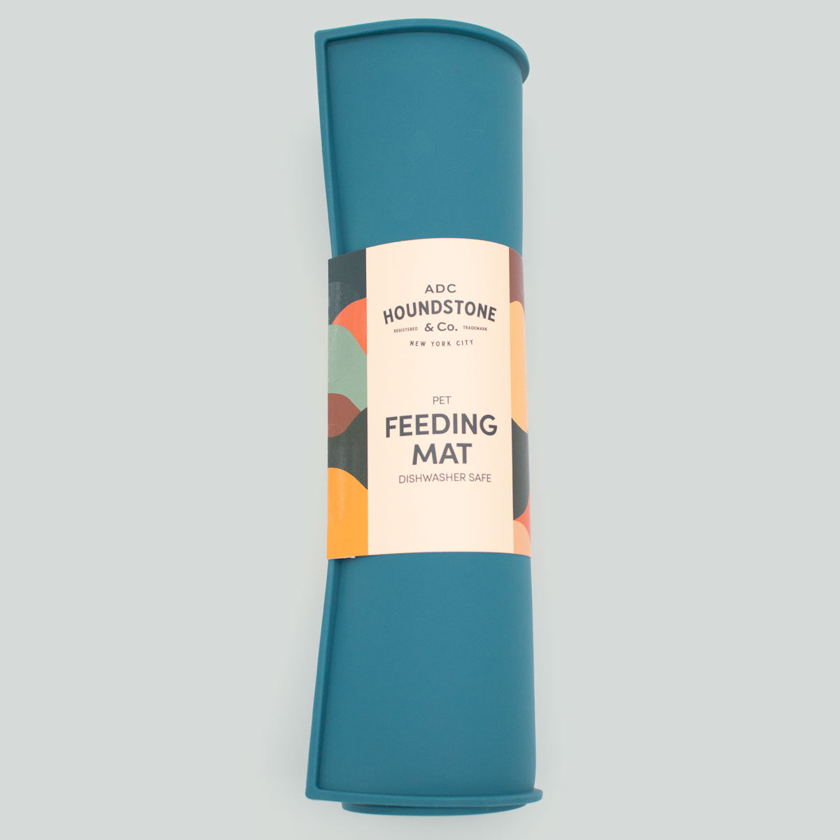 Houndstone silicone pet food mat in caribbean sea
