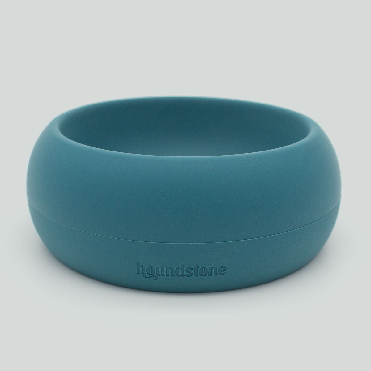 Houndstone Small 1 Cup Silicone Dog Bowl, Dishwasher Safe, Caribbean Sea