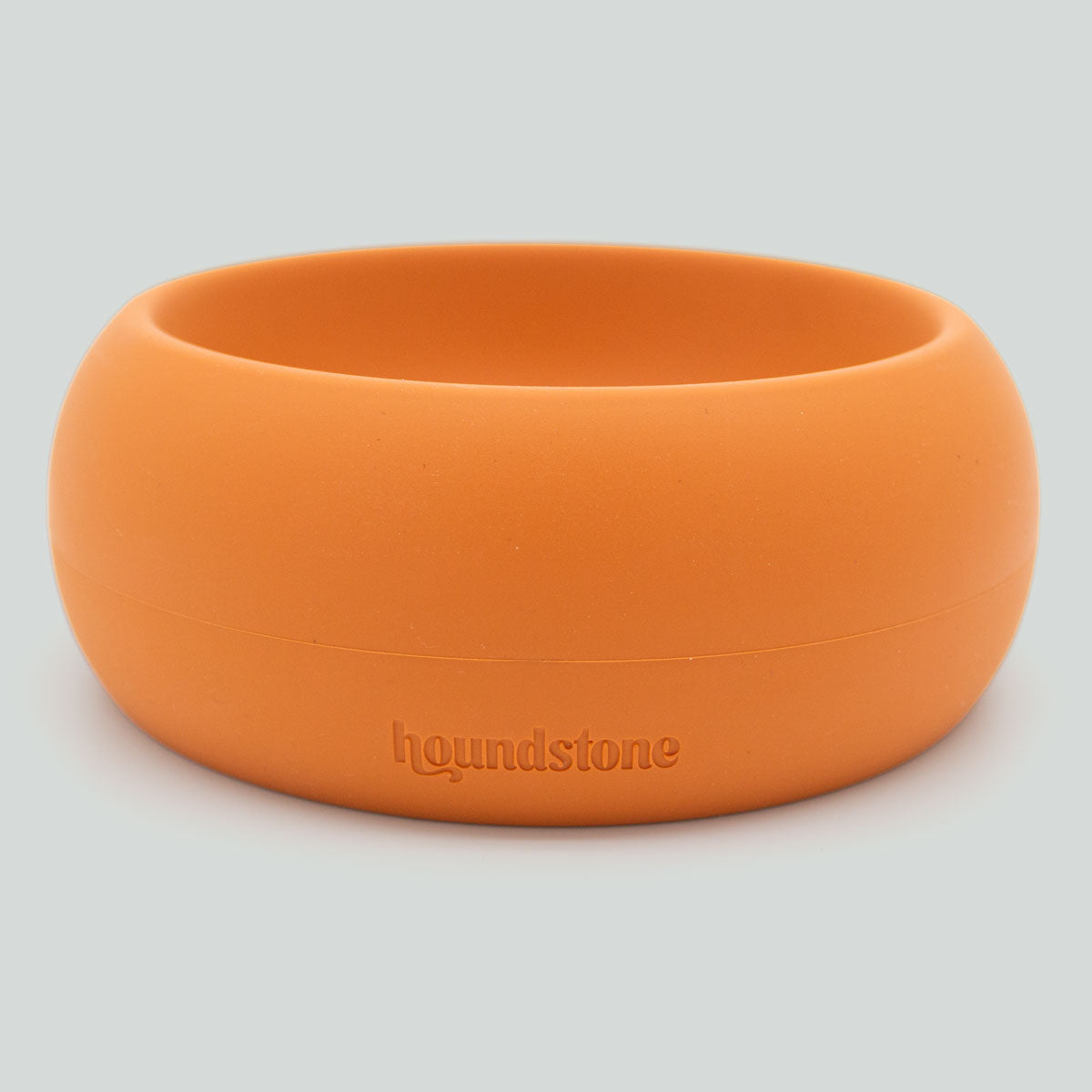 Houndstone Small 1 Cup Silicone Dog Bowl, Dishwasher Safe, Marigold