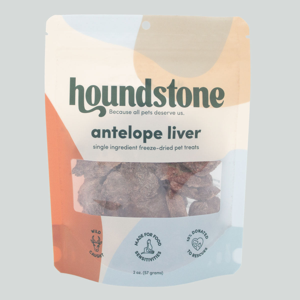 Antelope Liver Freeze-Dried Dog Treats, 2 oz bag - All-Natural & Ethically Sourced, Made in USA