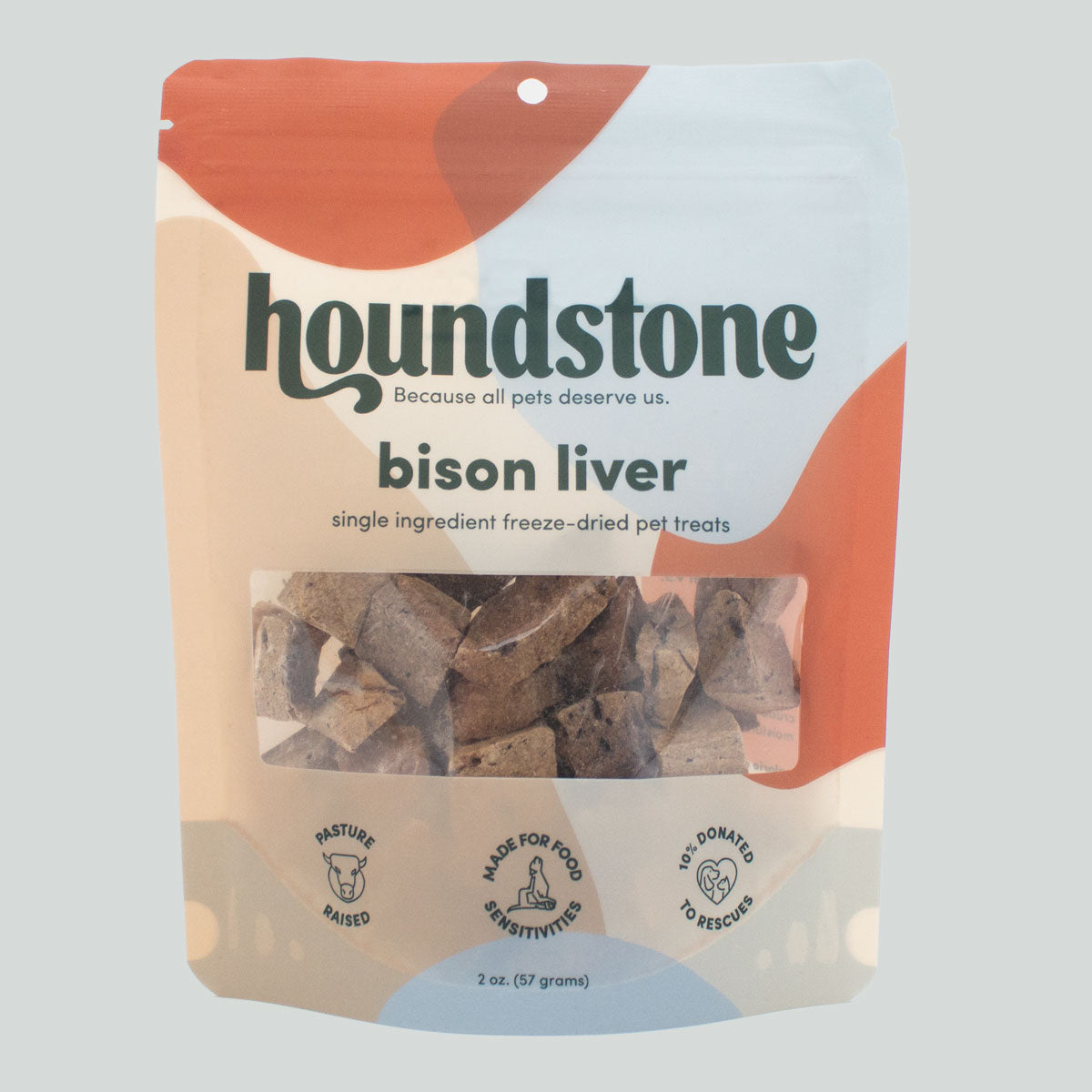 Bison Liver Freeze-Dried Dog Treats 2 oz Bag - All-Natural & Ethically Sourced, Made in USA