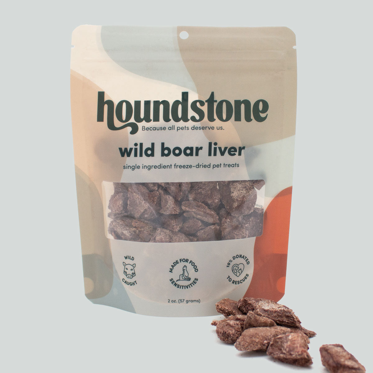 Wild Boar Liver Freeze-Dried Dog Treats, 2 oz Bag - All-Natural & Ethically Sourced, Made in USA