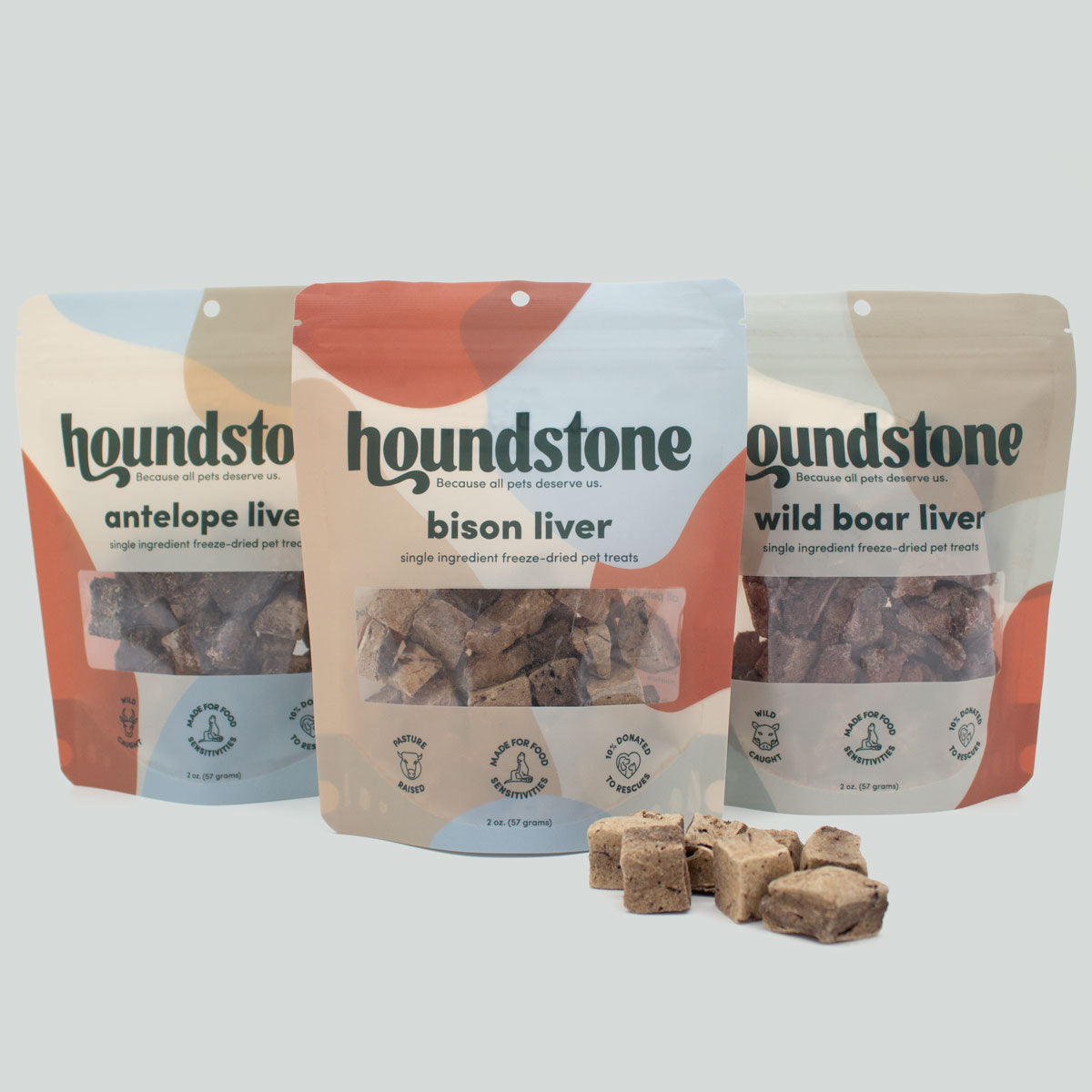 Bison Liver Freeze-Dried Dog Treats 2 oz Bag - All-Natural & Ethically Sourced, Made in USA