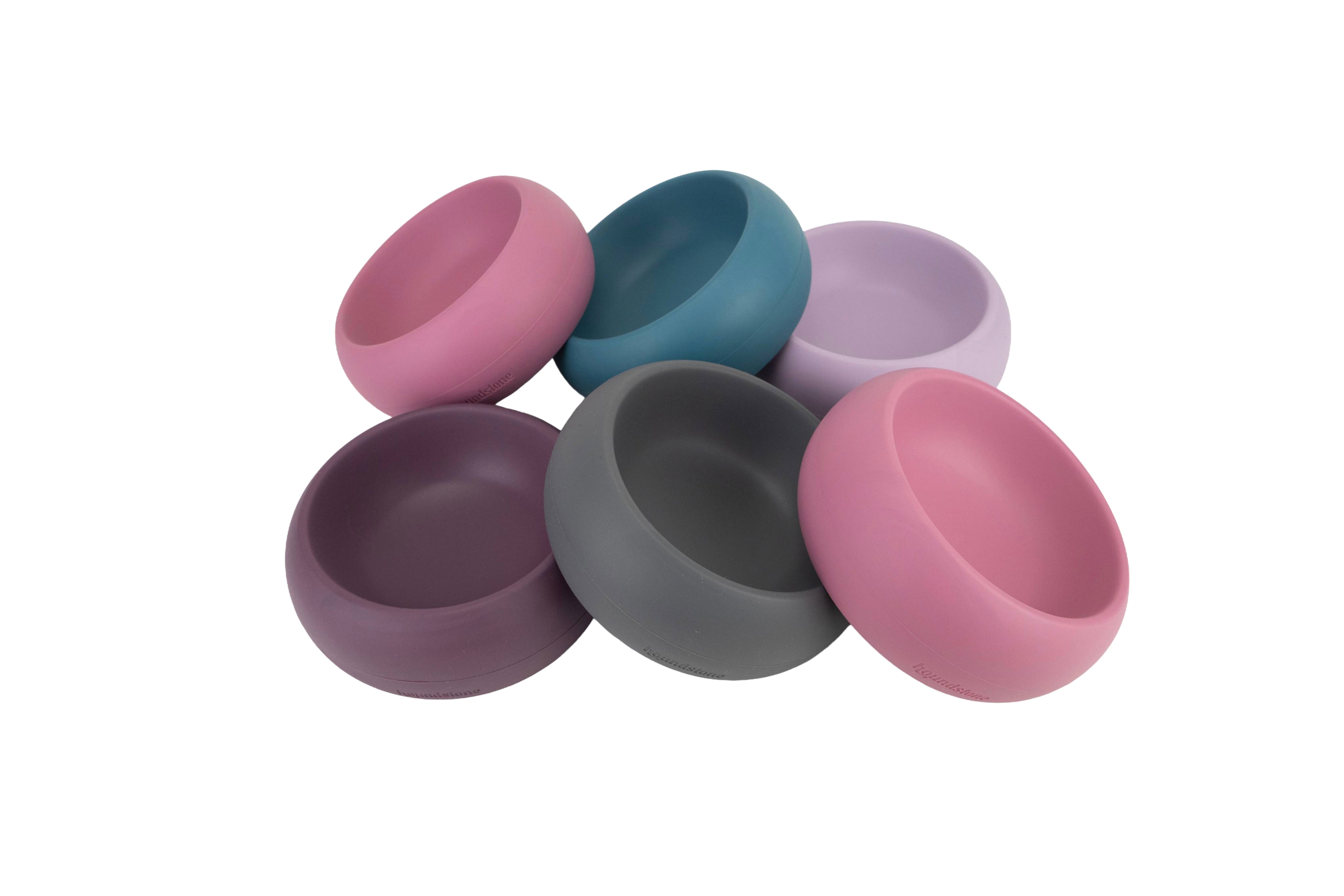 Load video: Houndstone video of Coquito Dog Bowls in various colors