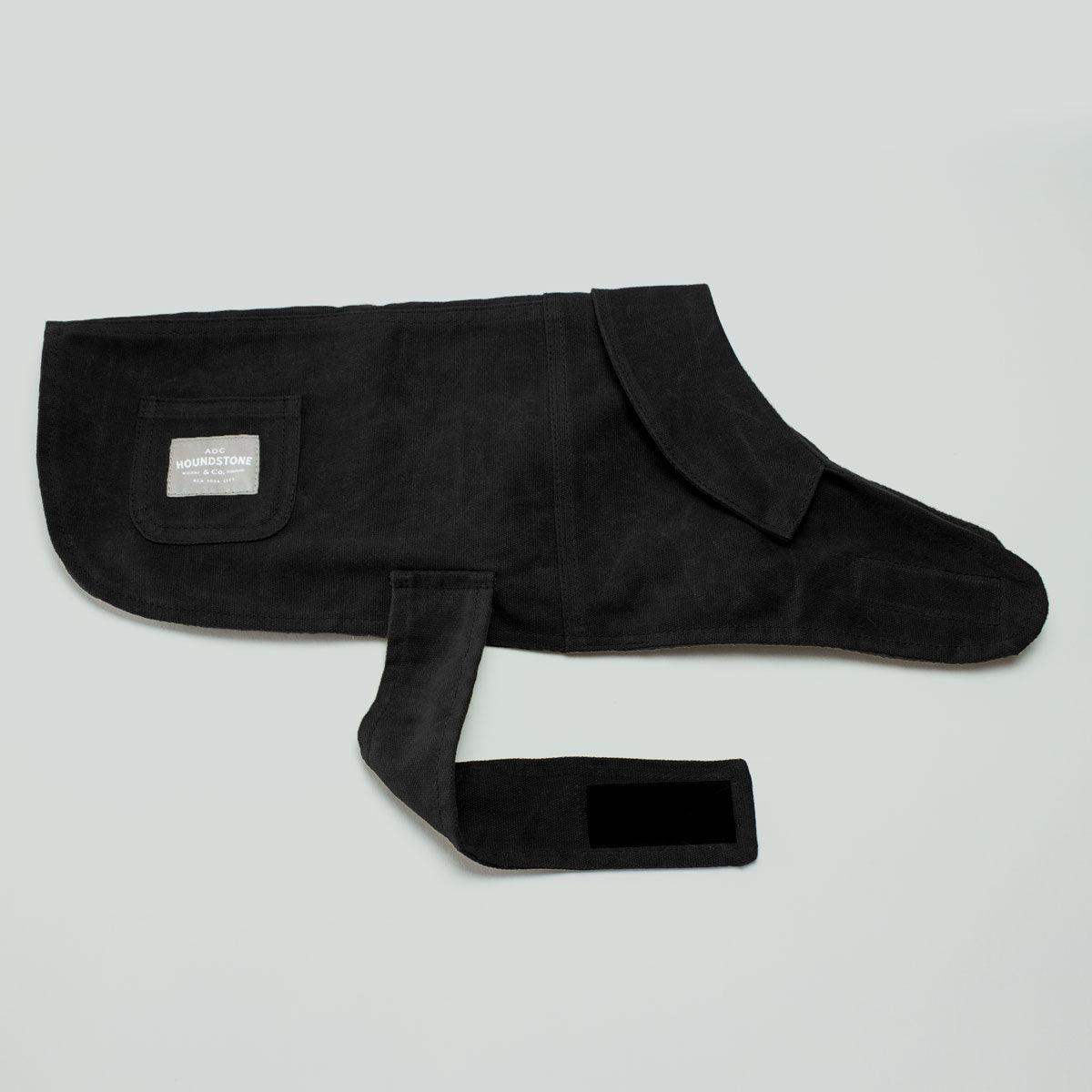 Waxed Canvas Dog Jacket Black Houndstone ADC Houndstone & Co.
