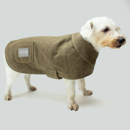 Waxed Canvas Dog Jacket - Tan