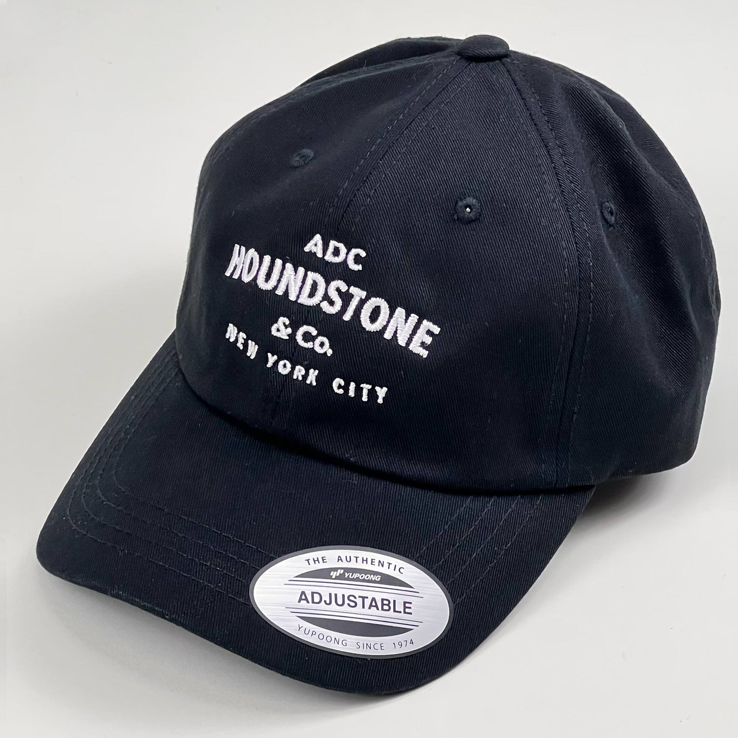 Twill, unstructured, embroidered Houndstone cap - Black