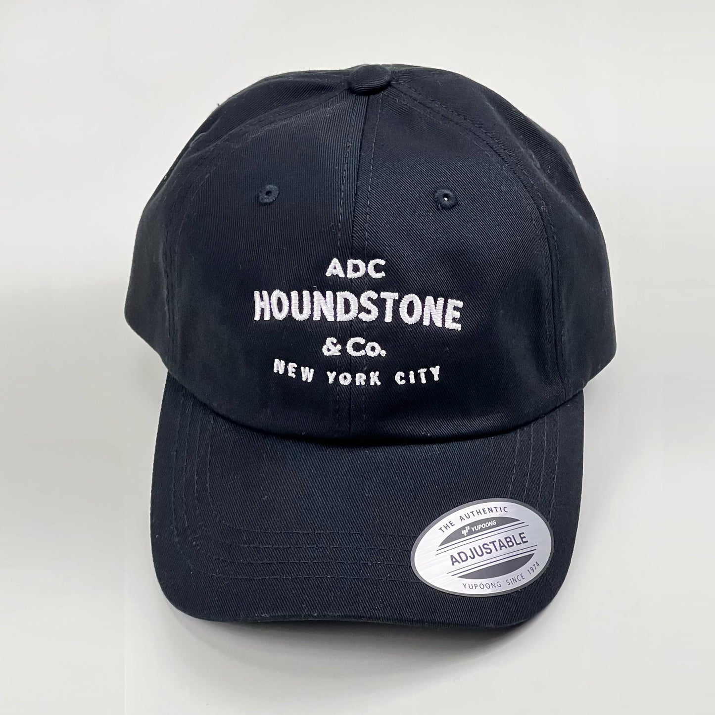 Twill, unstructured, embroidered Houndstone cap - Black
